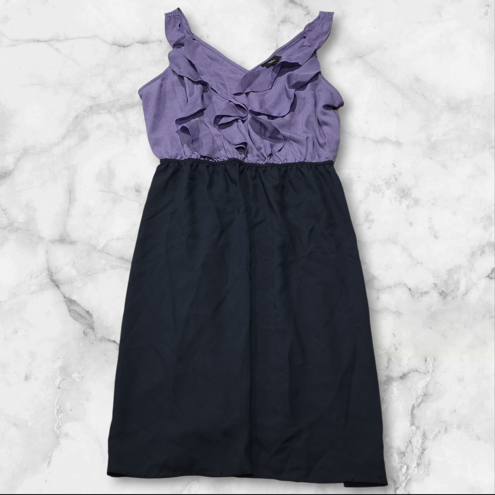 Mossimo Supply Co. NWT Purple & Navy Blue Everyday Dress Size Medium (M) A128